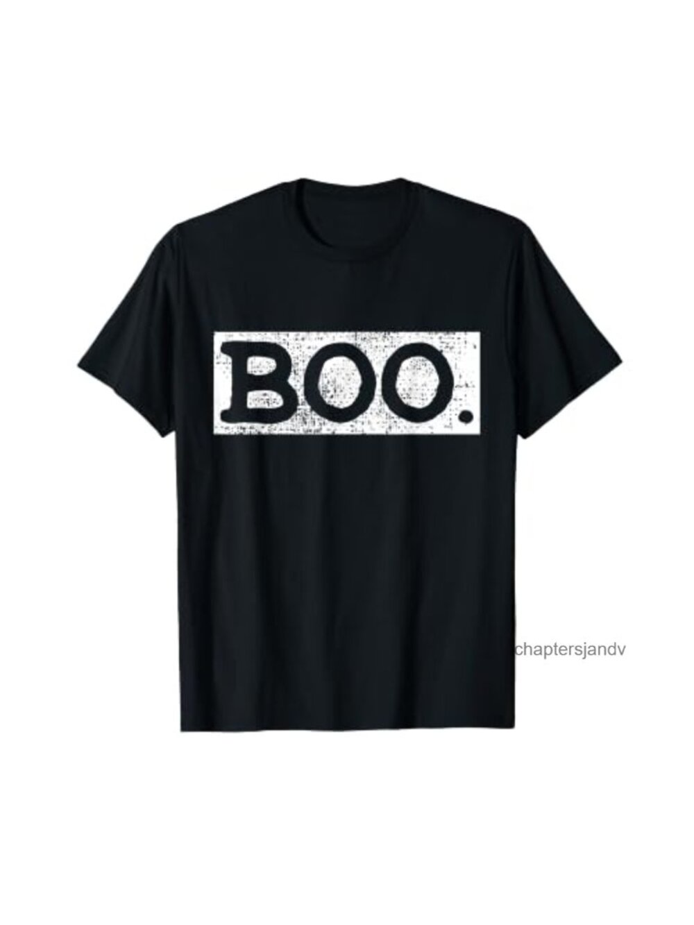 Vintage Boo Funny Halloween T-Shirt Crew Neck Short Sleeve Classic Fit